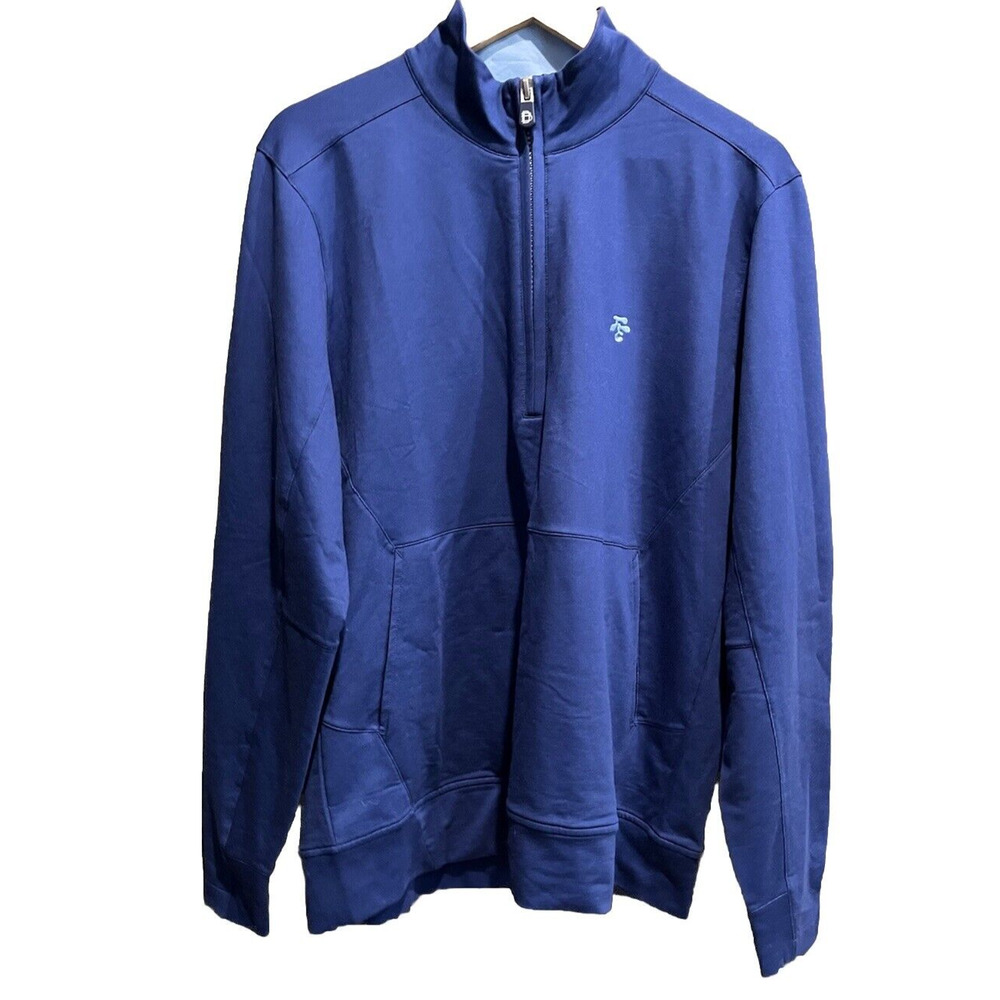 B.Draddy Regal‎ Blue Russel 1/4 Zip Men's Golf Sweater Size Large